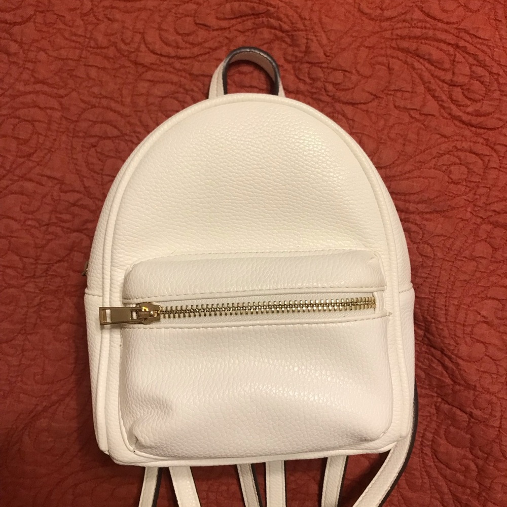 Forever 21 white mini backpack